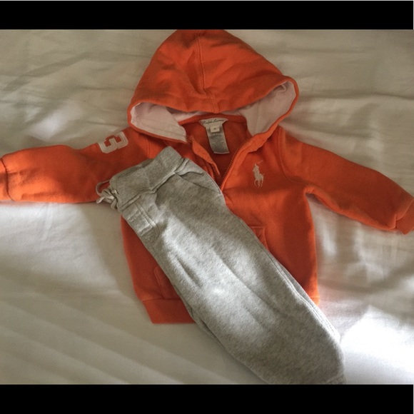 baby polo jogging suit